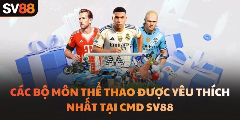 Các bộ môn thể thao được yêu thích nhất tại CMD SV88