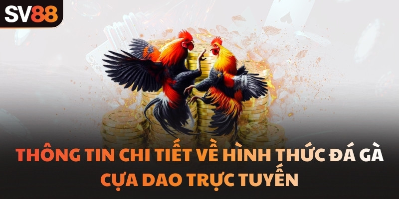 Thông tin chi tiết về hình thức đá gà cựa dao trực tuyến